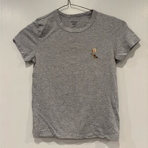Aritzia Sunday Best Little Ribbed Grey T-shirt Size XS
